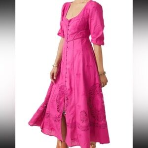 Free People Hollyhock Fuchsia Maxi